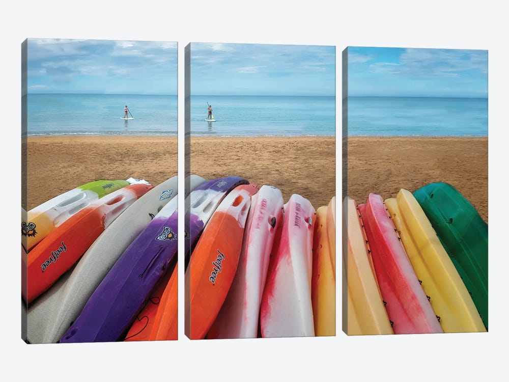 Paddle Boards by Dennis Frates 3-piece Canvas Art
