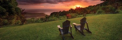 Sunset Chairs by Dennis Frates multi panel art