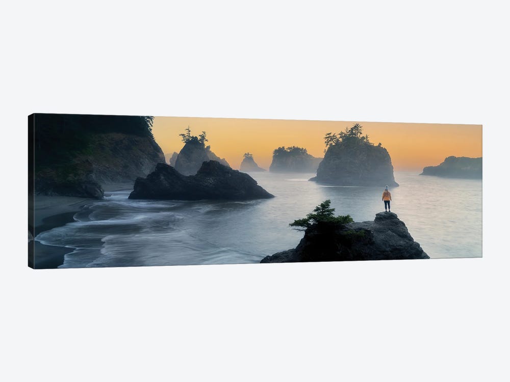 Keeping The Light Pano by Dennis Frates 1-piece Canvas Print