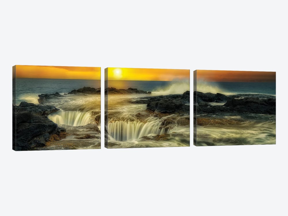 Sink Hole Pano by Dennis Frates 3-piece Art Print