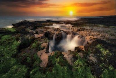 Sinkhole Sunset IV by Dennis Frates canvas print