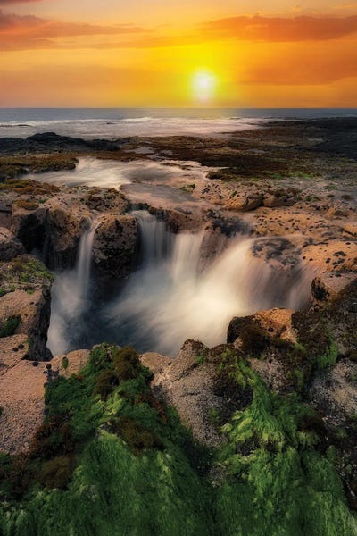 Sinkhole Sunset VI by Dennis Frates multi panel art