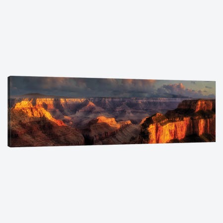 Grand Canyon Panoramic Canvas Print #DEN141} by Dennis Frates Canvas Print