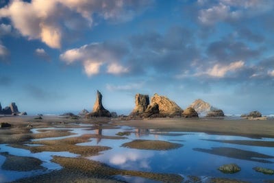 Bandon Low Tide II by Dennis Frates multi panel art