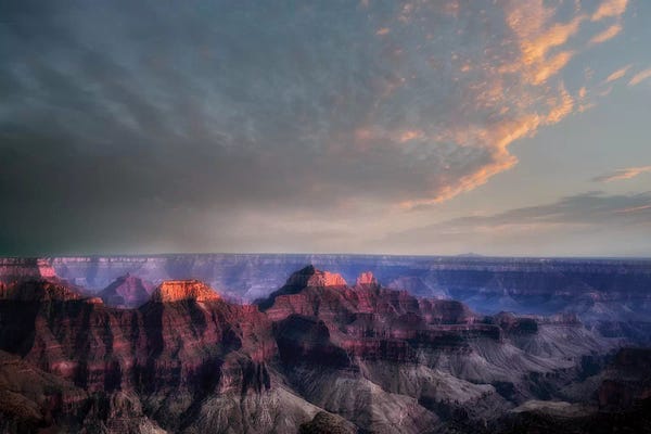 Grand Canyon National Park: Grand Canyon Sunset III by Dennis Frates