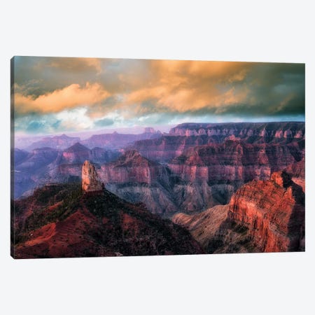 Grand Canyon Sunset IV Canvas Print #DEN146} by Dennis Frates Canvas Art