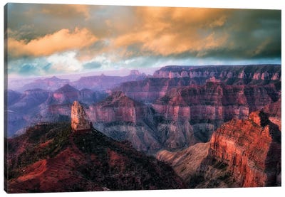 Grand Canyon Sunset IV Canvas Art Print - Grand Canyon National Park