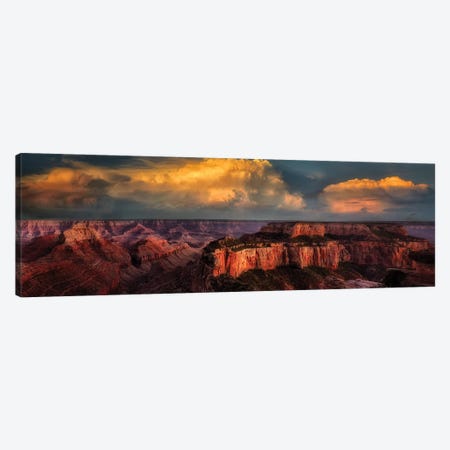 Grand Canyon Sunset V Canvas Print #DEN147} by Dennis Frates Canvas Wall Art