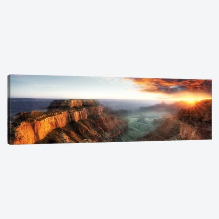 Grand Canyon Sunset VI Canvas Print #DEN148} by Dennis Frates Canvas Print