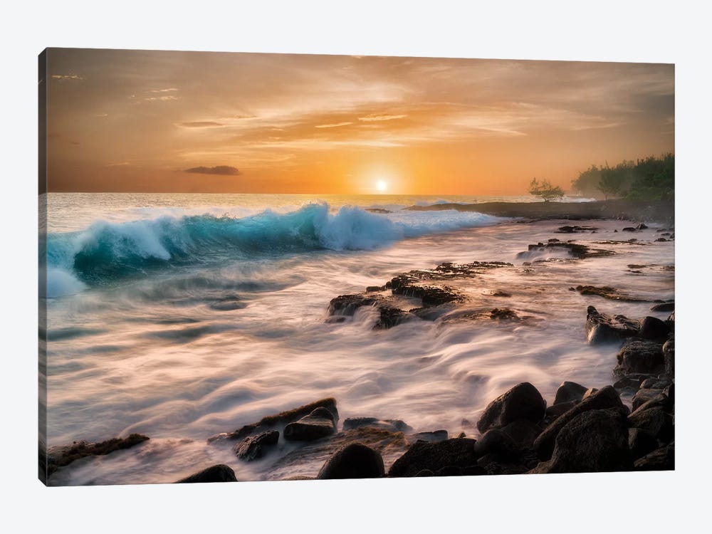 Hawaii Sunset by Dennis Frates 1-piece Canvas Artwork