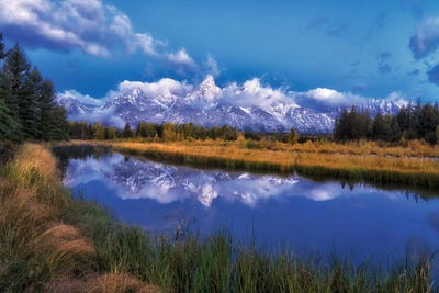 Teton Reflection by Dennis Frates multi panel art
