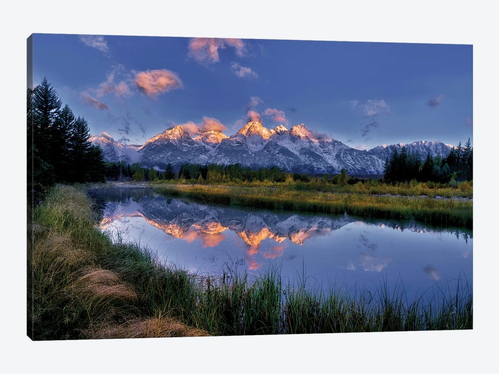 Teton Reflection Sunrise by Dennis Frates 1-piece Canvas Artwork