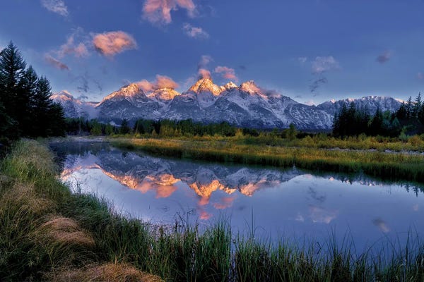 Rocky Mountains: Teton Reflection Sunrise by Dennis Frates