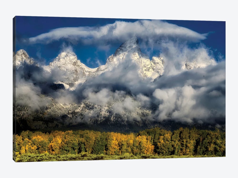 Teton Autumn by Dennis Frates 1-piece Canvas Wall Art