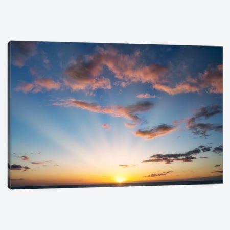 Tropical Sunset II Canvas Print #DEN1575} by Dennis Frates Canvas Wall Art