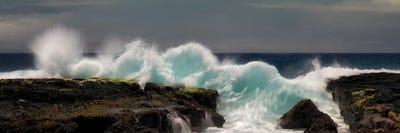 Crashing Waves Pano by Dennis Frates multi panel art