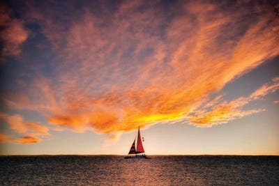 Into The Sunset by Dennis Frates framed canvas print