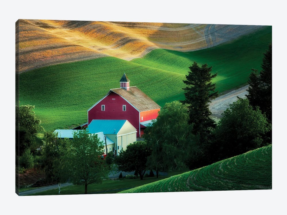 Valley Barn by Dennis Frates 1-piece Canvas Wall Art