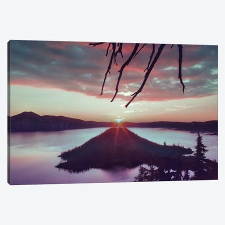 Crater Lake Sunrise Canvas Print #DEN1644} by Dennis Frates Canvas Wall Art