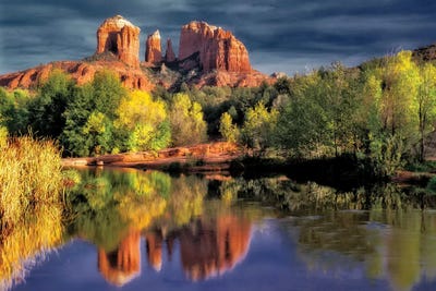 Southwest Rock Reflection by Dennis Frates canvas print