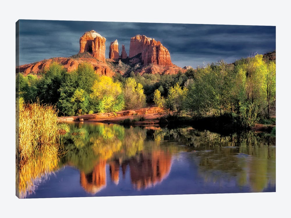 Southwest Rock Reflection by Dennis Frates 1-piece Canvas Artwork