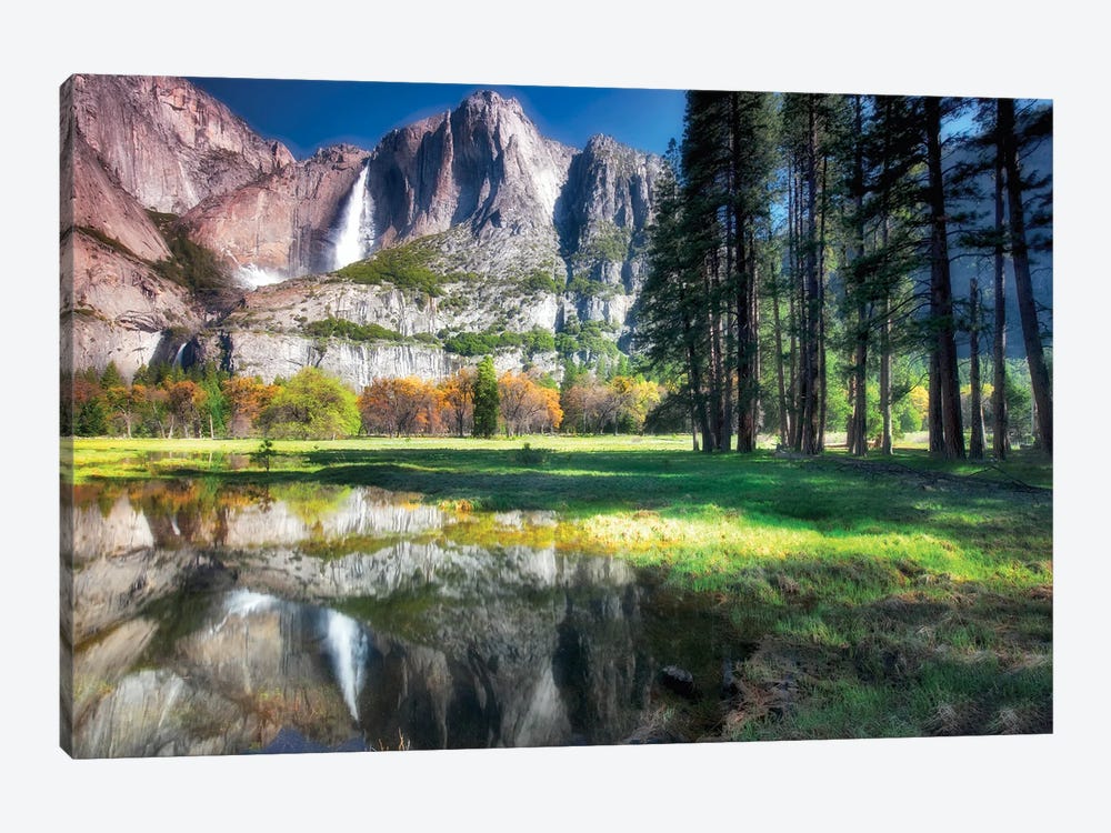 Yosemite Reflection by Dennis Frates 1-piece Canvas Wall Art