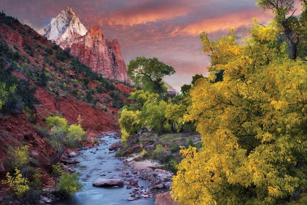 Mountain Sunrises & Sunsets: Zion Sunrise by Dennis Frates