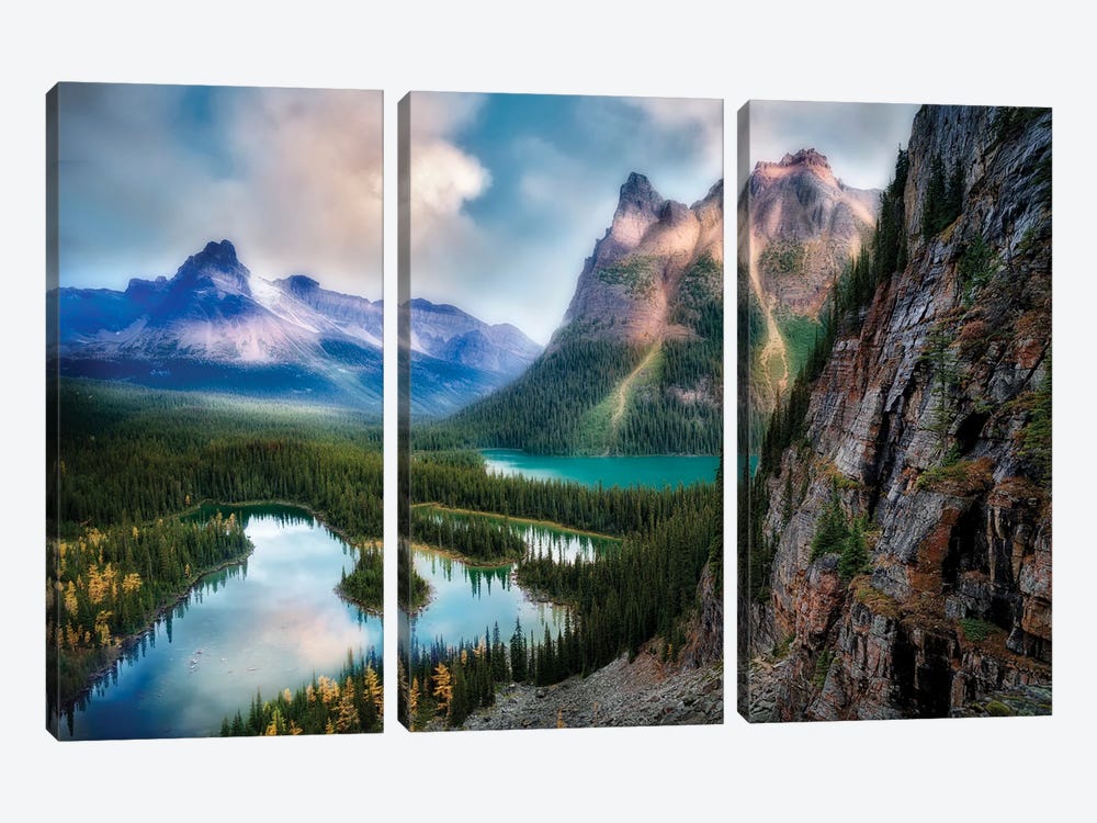 Canadian Backcountry by Dennis Frates 3-piece Canvas Art Print