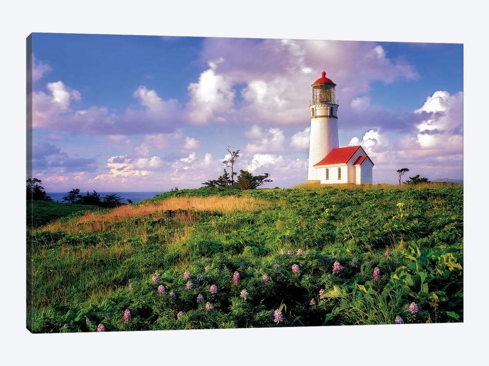 Spring Lighthouse by Dennis Frates 1-piece Canvas Print