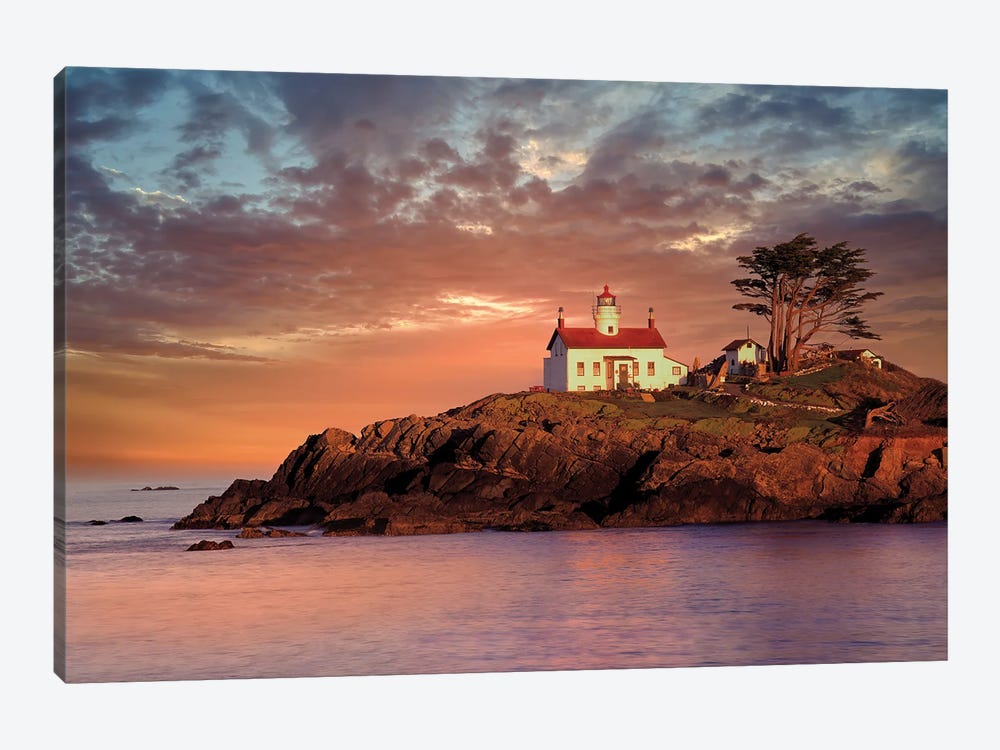 Lighthouse Sunrise III by Dennis Frates 1-piece Canvas Art