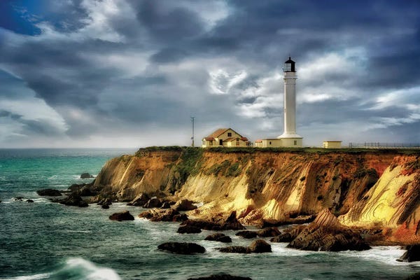 Lighthouses: Lighthouse Storm by Dennis Frates