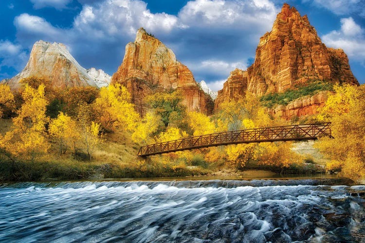 Zion Bridge by Dennis Frates wall art