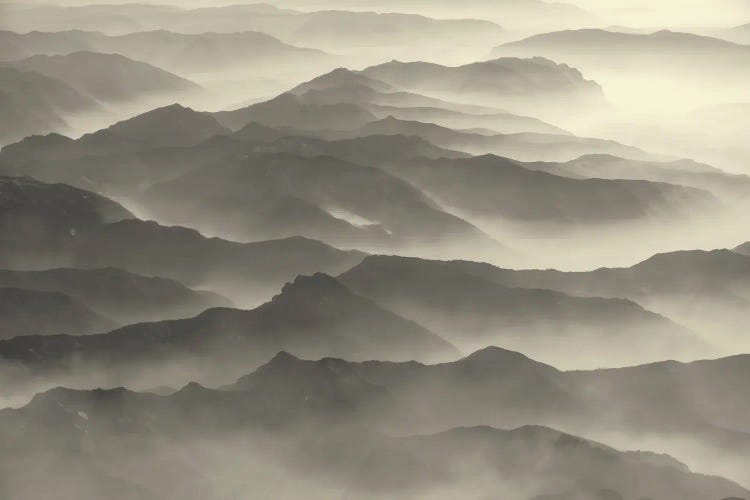 Foggy Mountains by Dennis Frates wall art