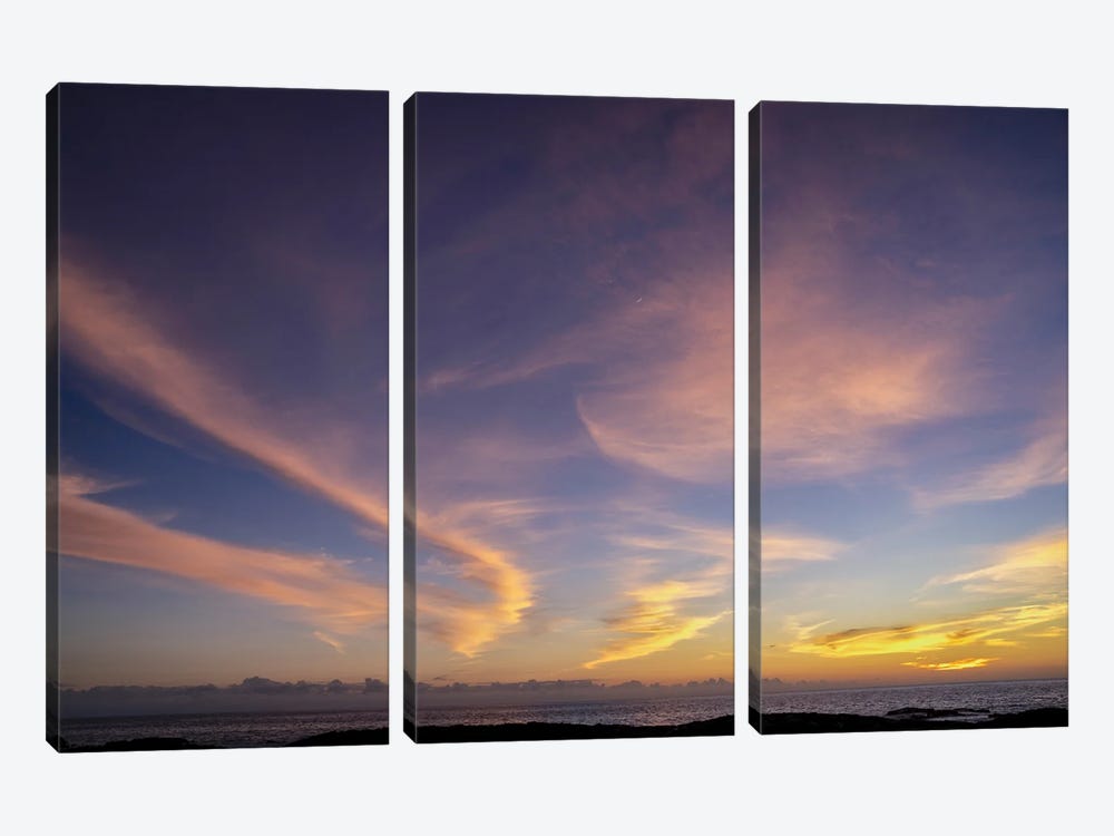 Sunset Clouds by Dennis Frates 3-piece Canvas Wall Art