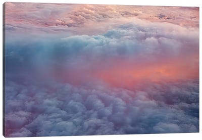 Sunset Clouds From The Air II Canvas Art Print - Cloudy Sunset Art