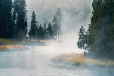 Foggy Madison River by Dennis Frates art print