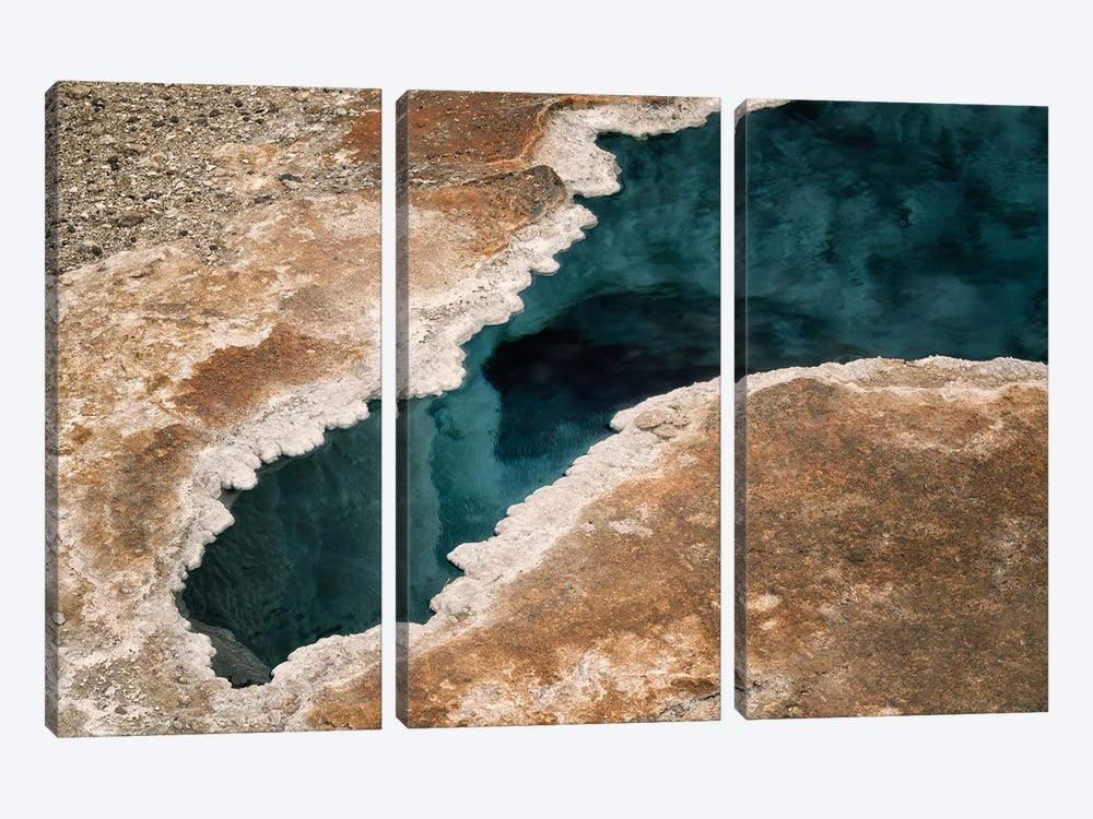 Geothermal Pool by Dennis Frates 3-piece Canvas Art Print