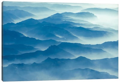 Foggy Mountain V Canvas Art Print - Aerial Photography