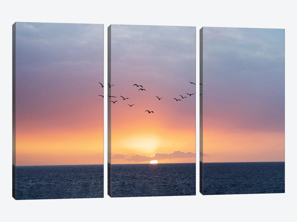 Perfect Sunset by Dennis Frates 3-piece Art Print