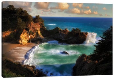 Magic Coast Canvas Art Print - Coastline Art
