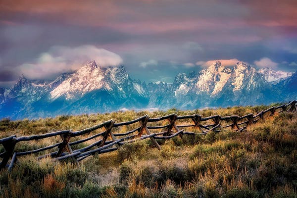 Rocky Mountains: Teton Sunrise VIII by Dennis Frates