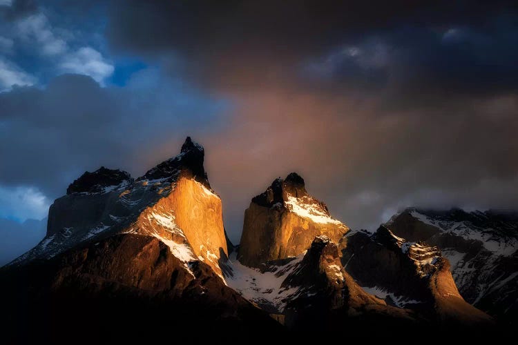 Massif Mountains At Sunrise