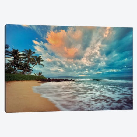 Maui Sunset Canvas Print #DEN195} by Dennis Frates Art Print