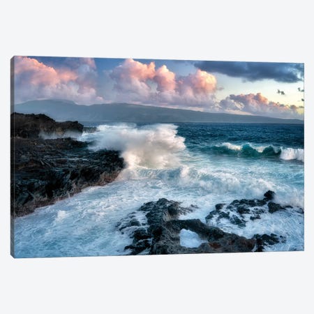 Maui Waves And Sunrise Canvas Print #DEN196} by Dennis Frates Canvas Art Print