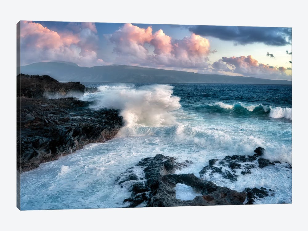 Maui Waves And Sunrise by Dennis Frates 1-piece Canvas Wall Art