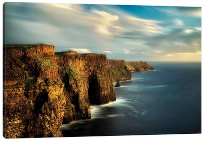 Moher Cliffs Canvas Art Print - Coastline Art
