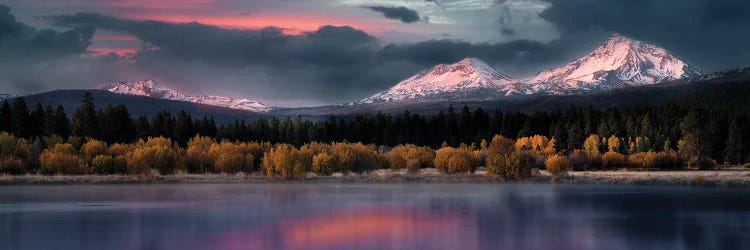 Sisters Sunrise Panoramic by Dennis Frates wall art
