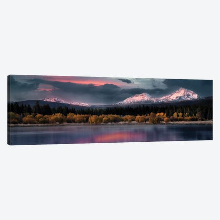 Sisters Sunrise Panoramic Canvas Print #DEN1993} by Dennis Frates Canvas Art Print
