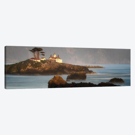 California Lighthouse Panoramic Canvas Print #DEN1996} by Dennis Frates Canvas Artwork