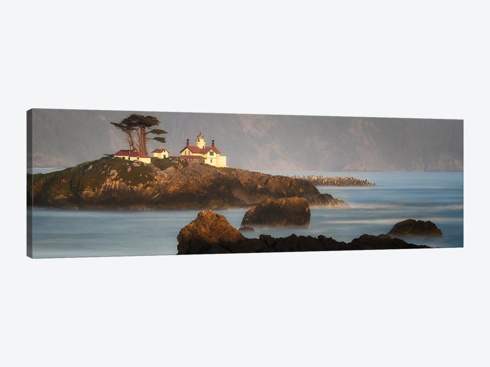 California Lighthouse Panoramic by Dennis Frates 1-piece Canvas Art